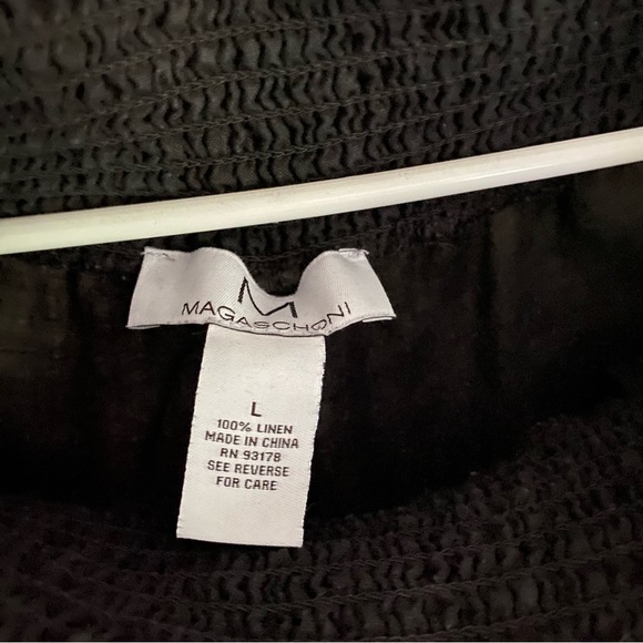 ✨ Magaschoni L Black Linen Pants - Picture 4 of 4